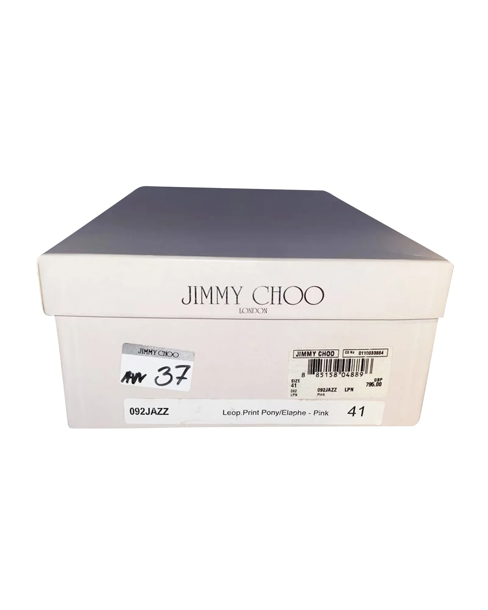 Jimmy Choo Jazz Pumps 100 in Pink Leopard Print Pony Hair Leather