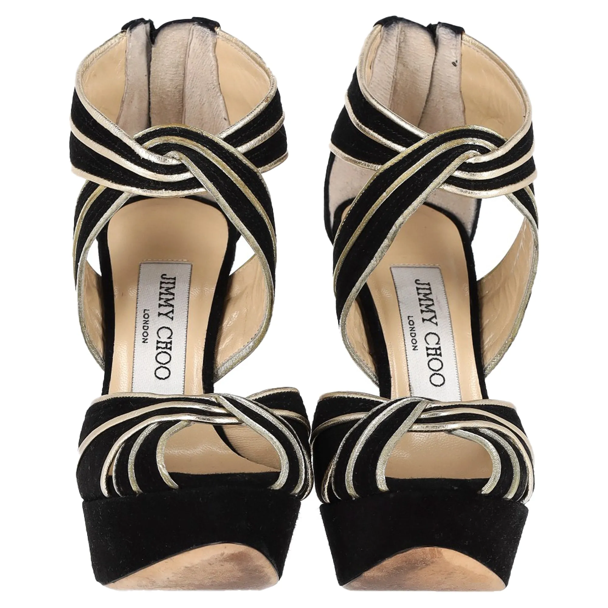 Jimmy Choo Koko Platform Sandals in Black Suede