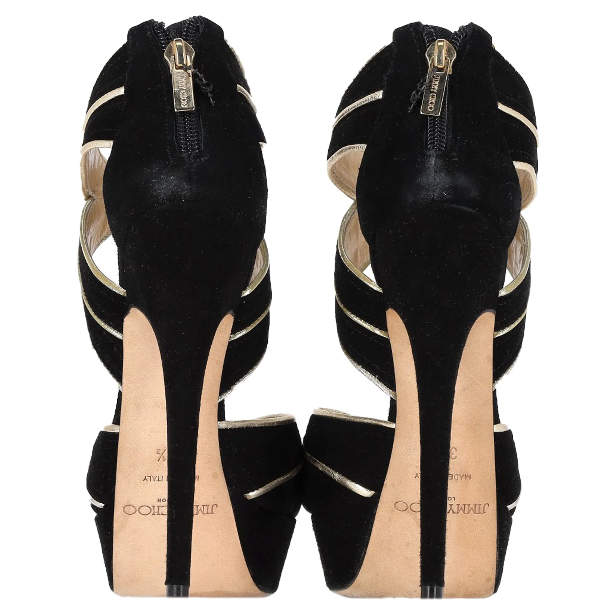 Jimmy Choo Koko Platform Sandals in Black Suede