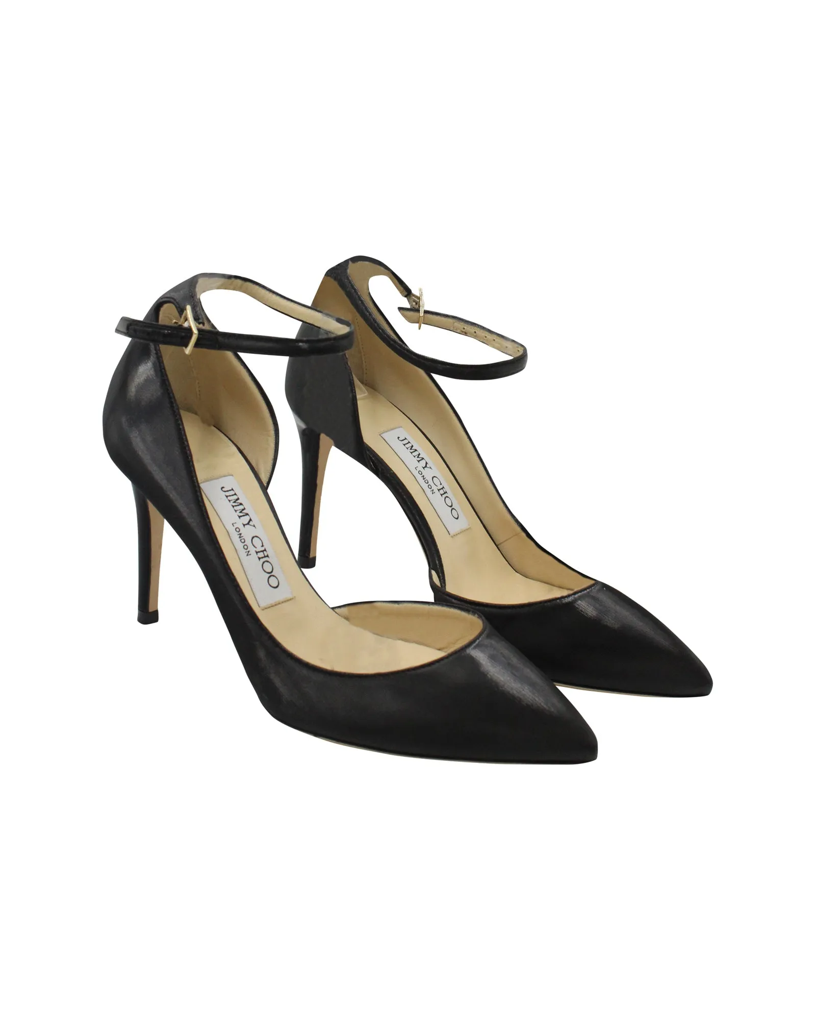 Jimmy Choo Lucy 85 Pumps in Black Leather