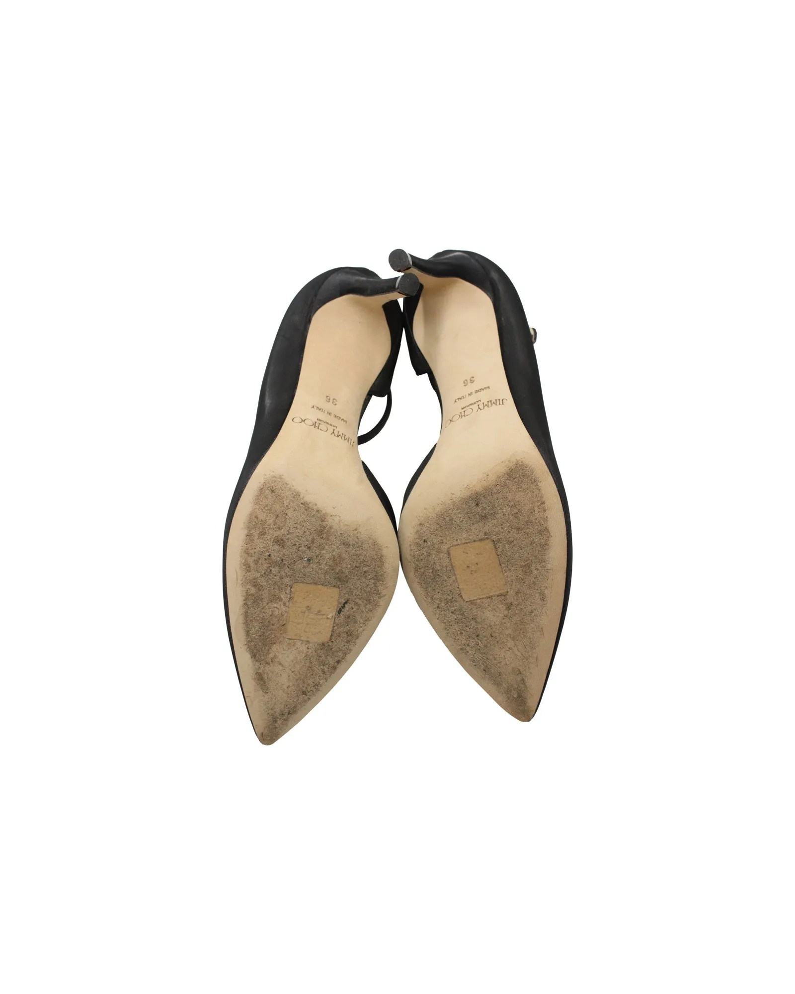 Jimmy Choo Lucy 85 Pumps in Black Leather