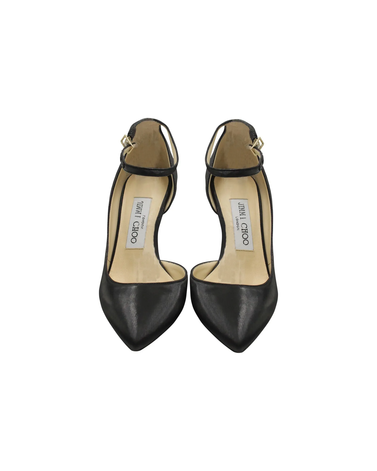 Jimmy Choo Lucy 85 Pumps in Black Leather