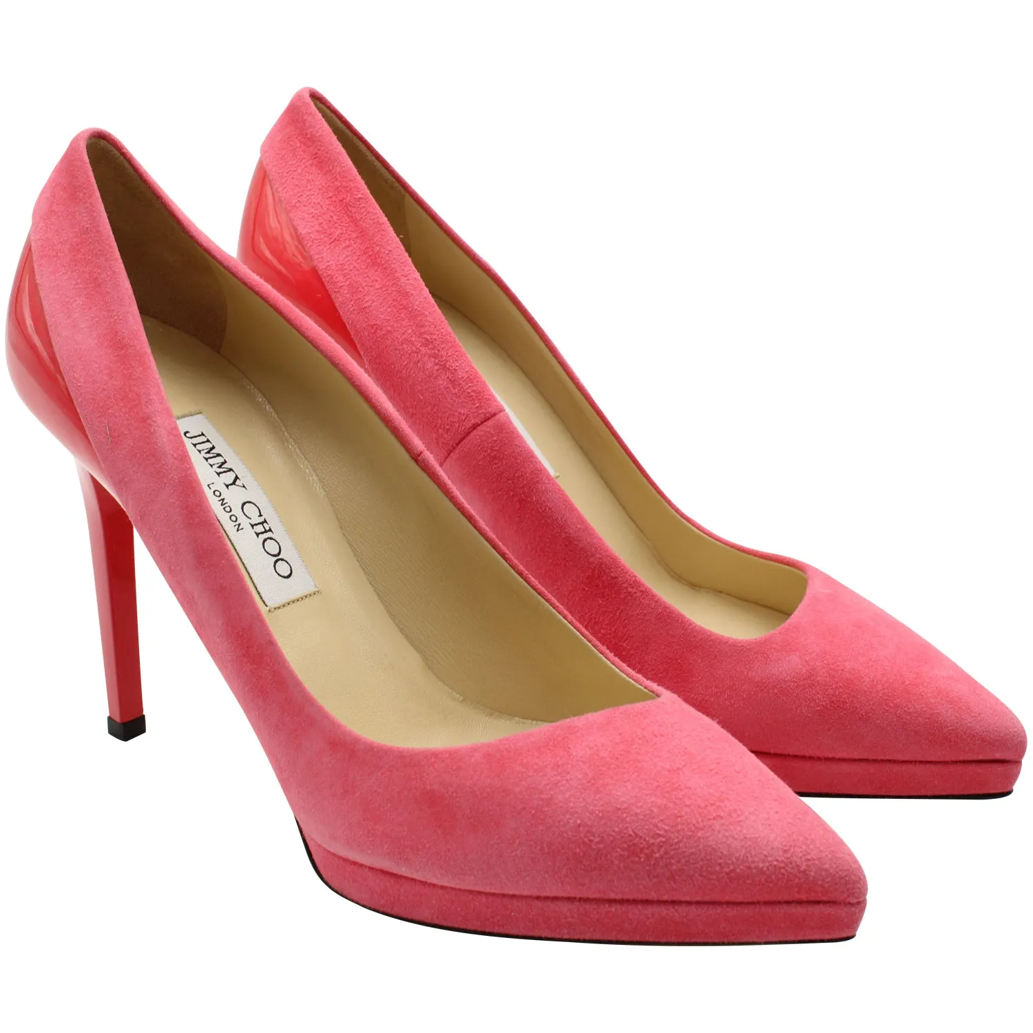 Jimmy Choo Point-Toe Pumps in Pink Suede