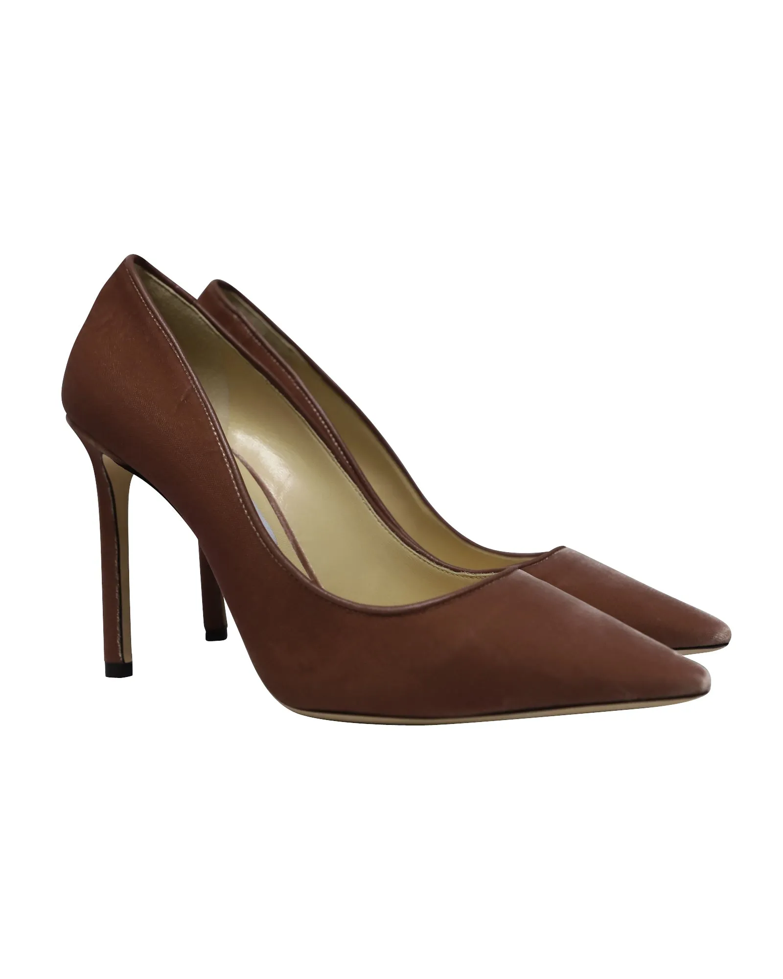Jimmy Choo Romy 100 Pumps in Pink Velveet