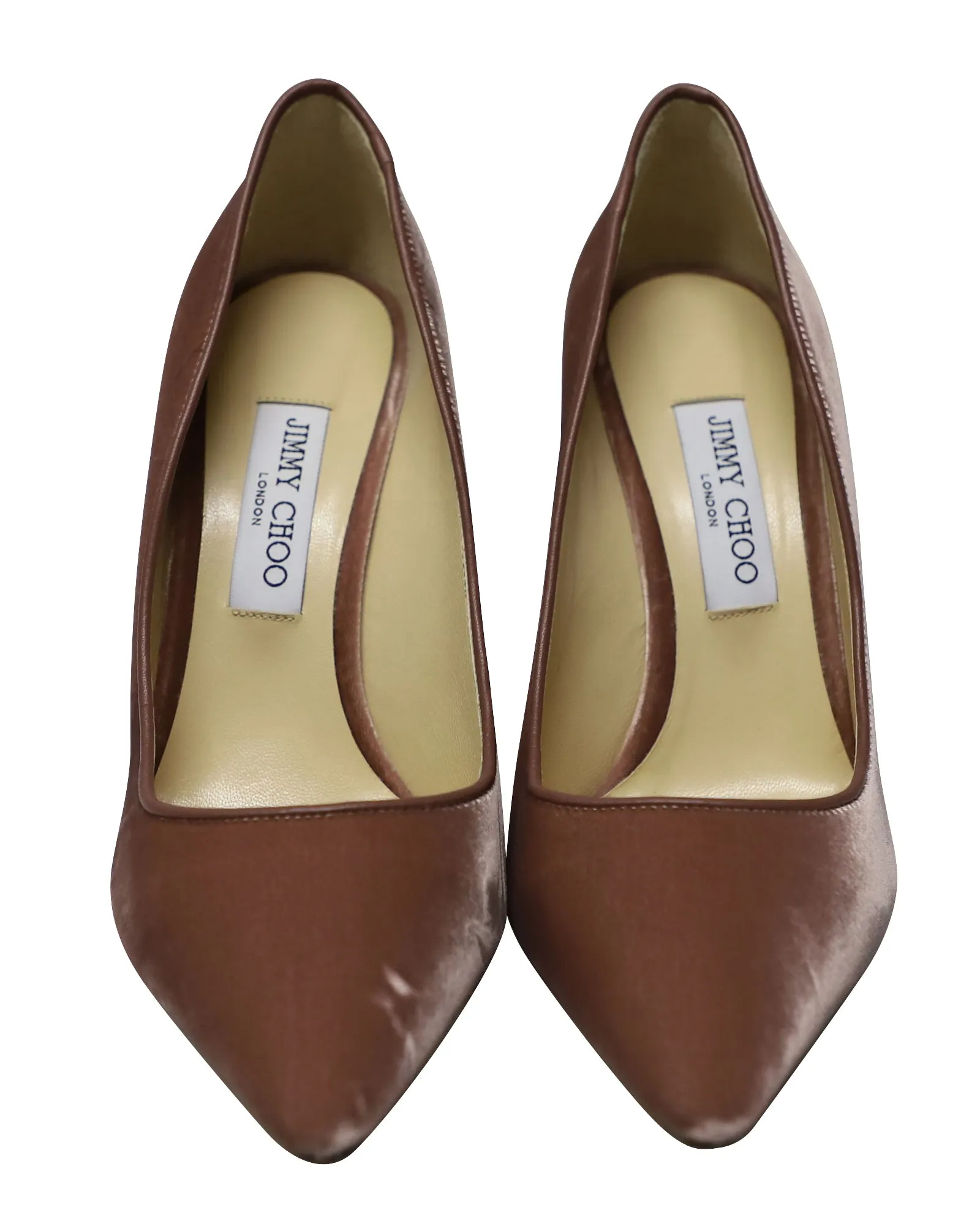 Jimmy Choo Romy 100 Pumps in Pink Velveet