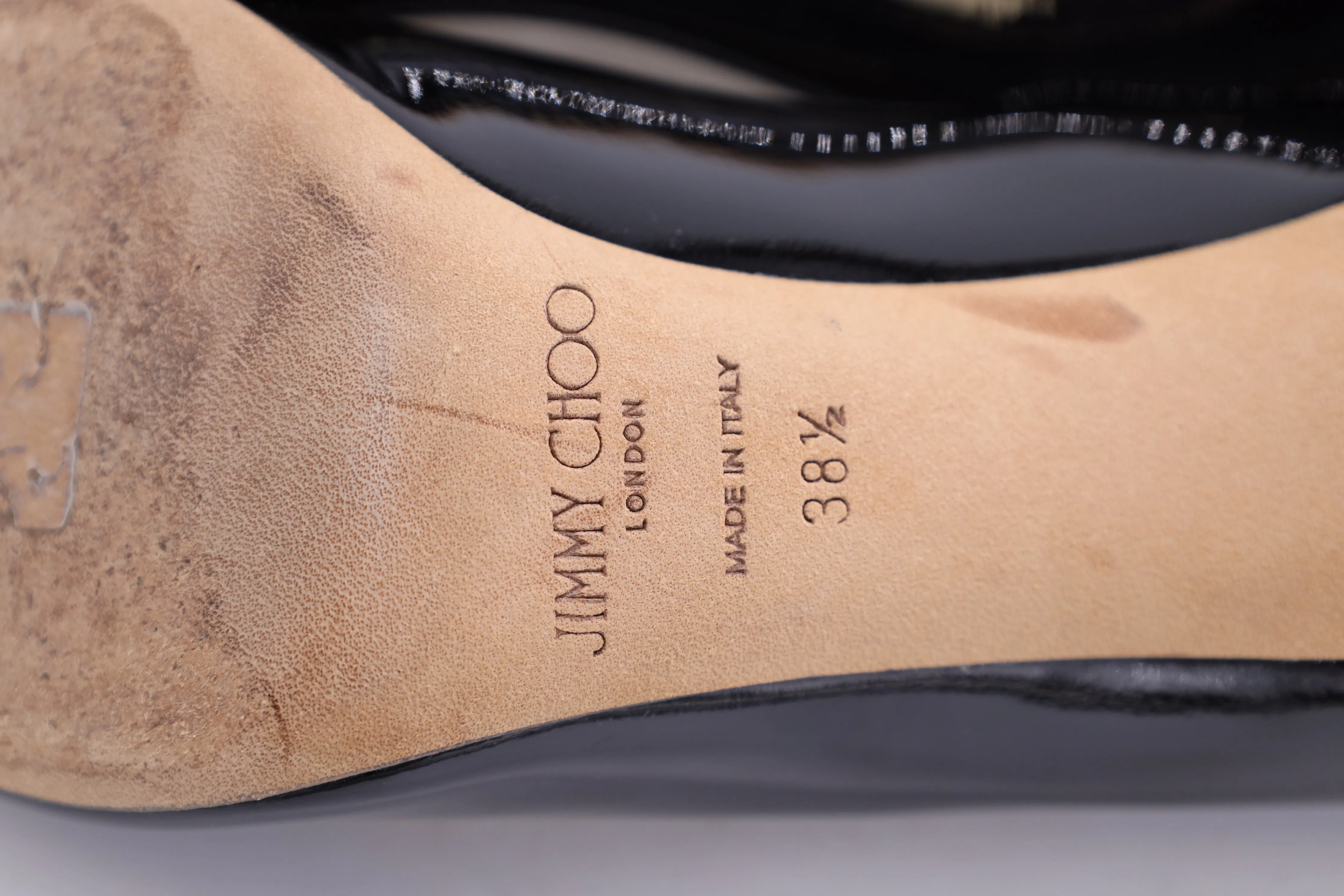 Jimmy Choo Romy 85 Pump Heels in Black Patent Leather