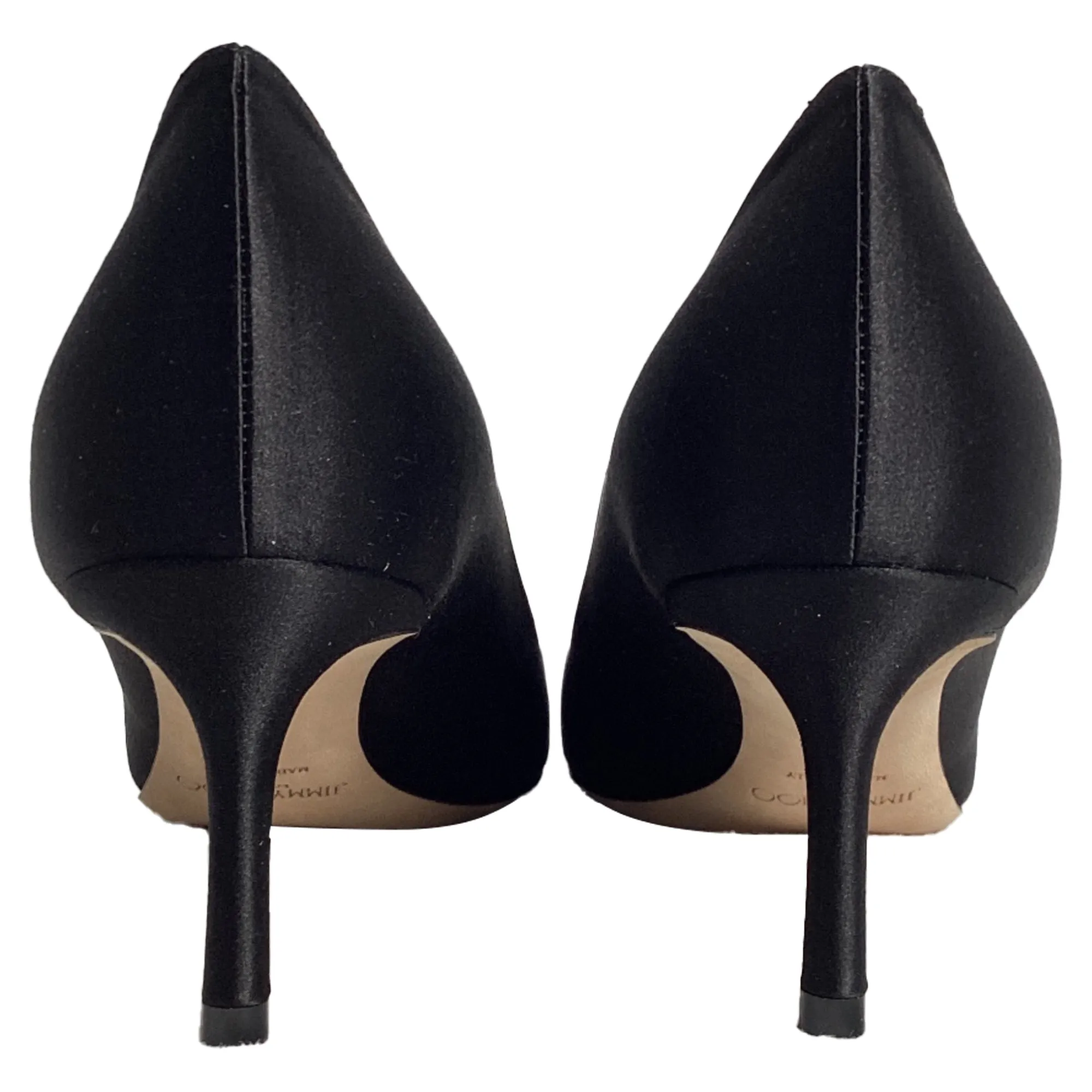Jimmy Choo Romy Pumps in Black Satin