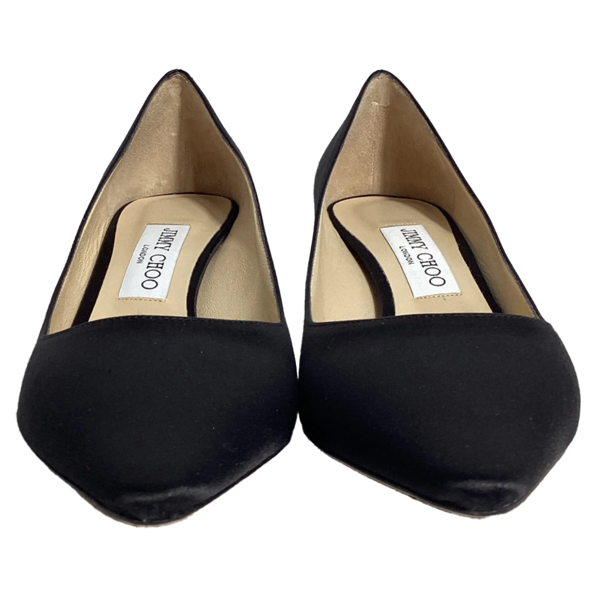 Jimmy Choo Romy Pumps in Black Satin