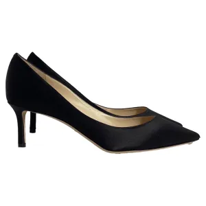 Jimmy Choo Romy Pumps in Black Satin