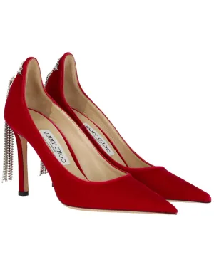 Jimmy Choo Spruce 95 Velvet Heel
