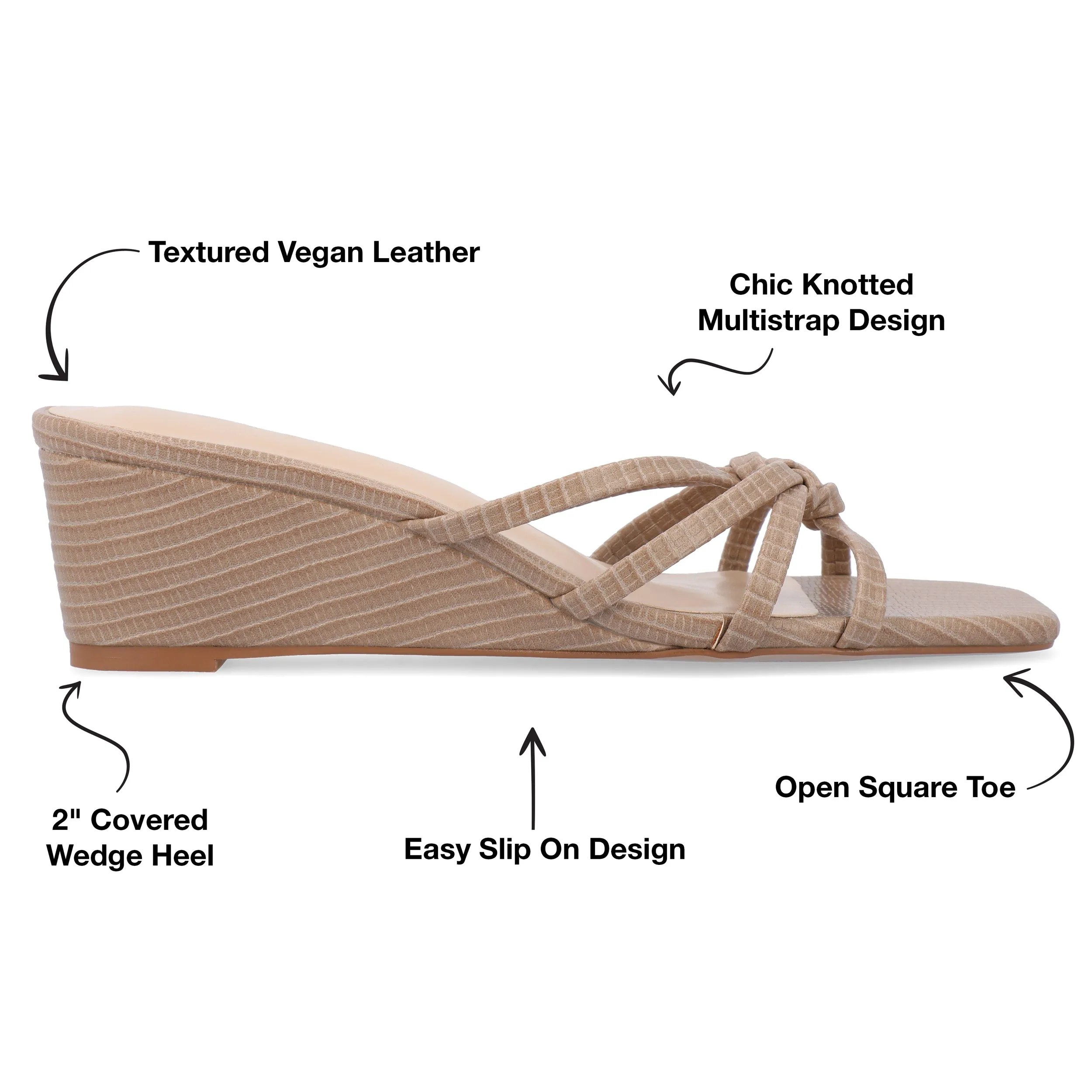 Journee Collection Women's Blayke Wedge Sandals
