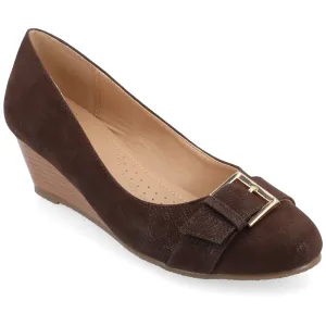 Journee Collection Women's Comfort Graysn Wide Width Wedge