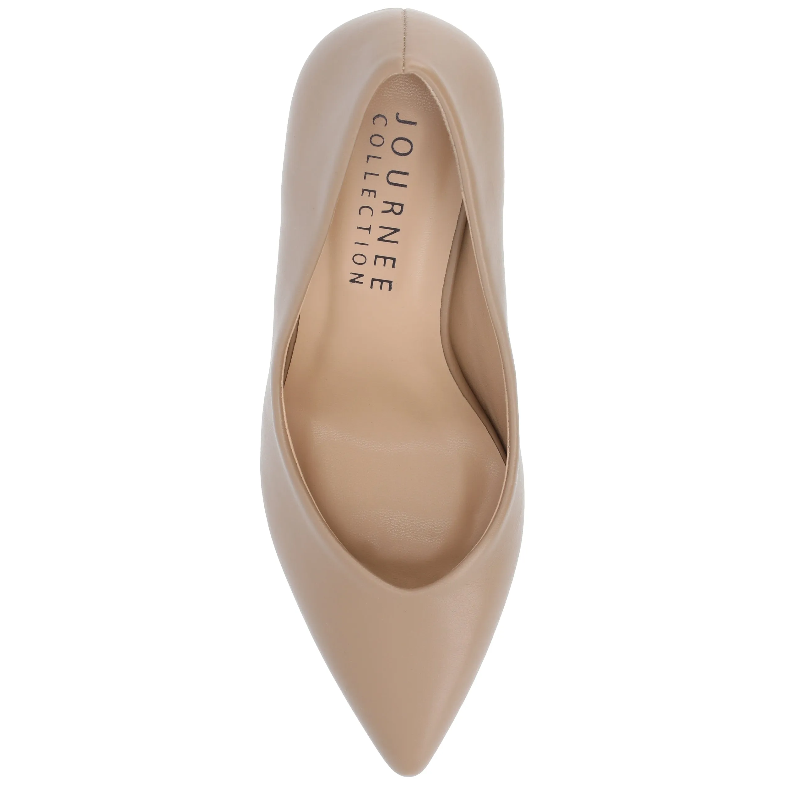 Journee Collection Women's Gabriella SuperNatural Shades Tru Comfort Foam Slip On Pointed Toe Pumps