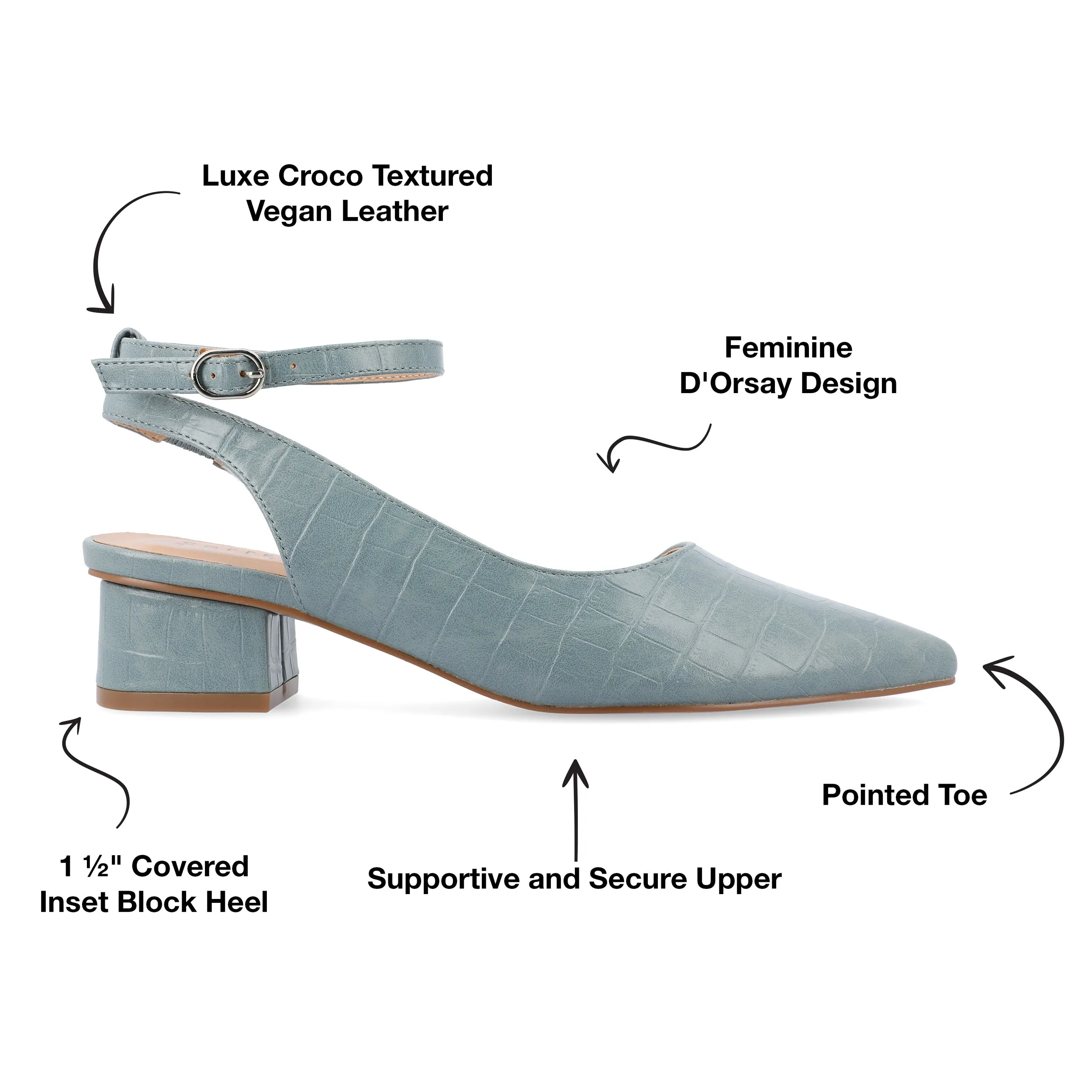 Journee Collection Women's Keefa Wide Width Pump