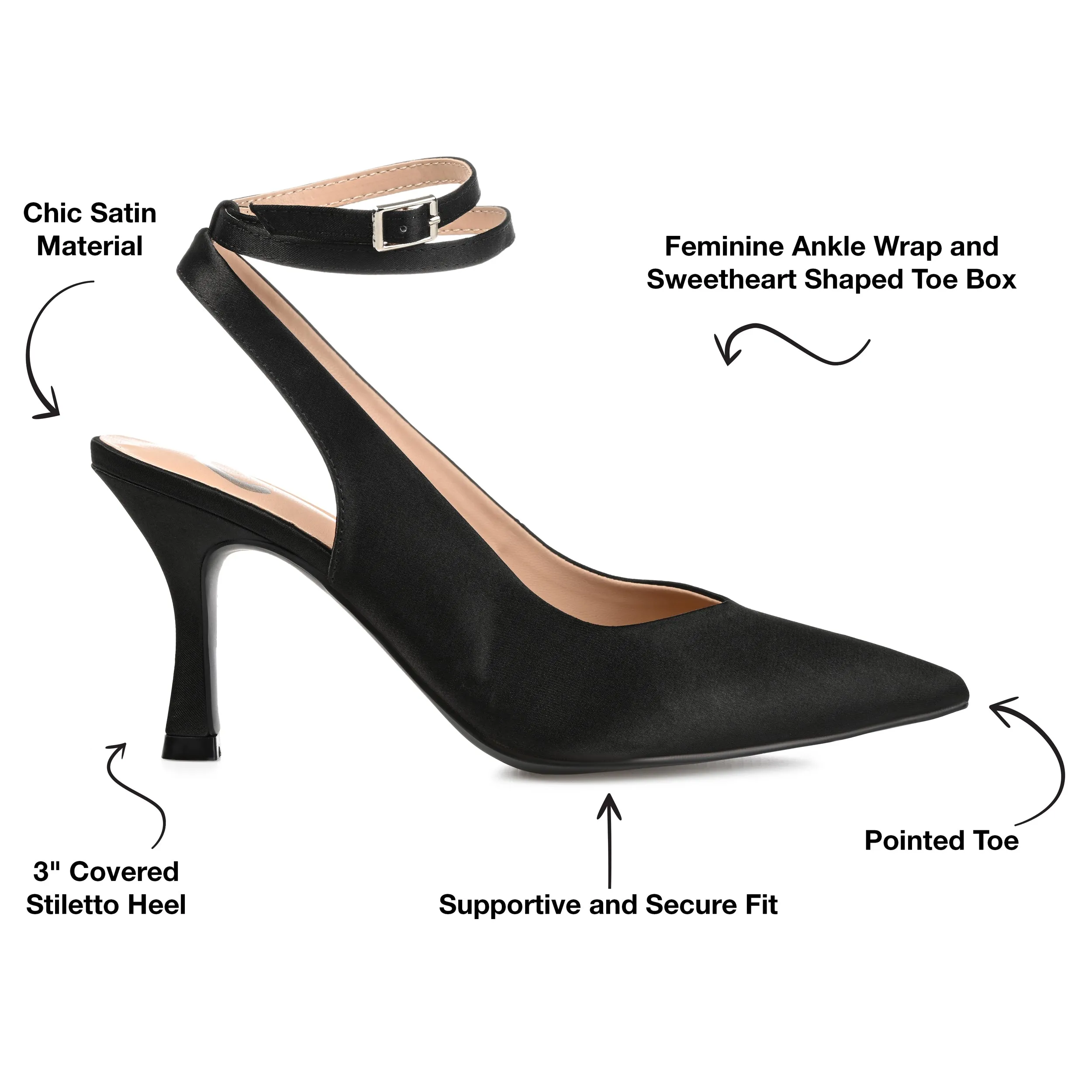 Journee Collection Women's Marcella Wide Width Pump