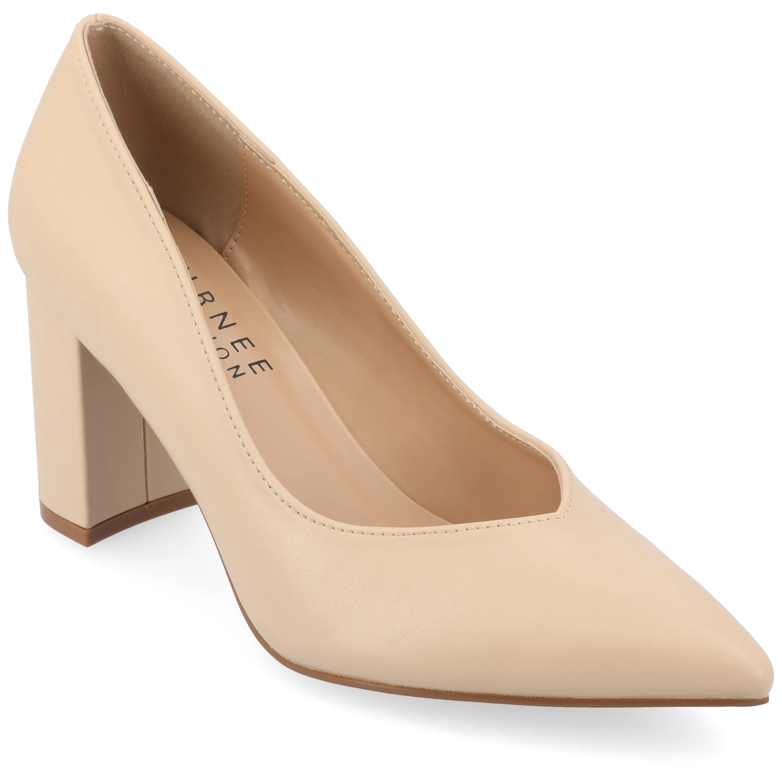 Journee Collection Women's SuperNatural Tru Comfort Foam SIMONNE Pumps Warm Shades