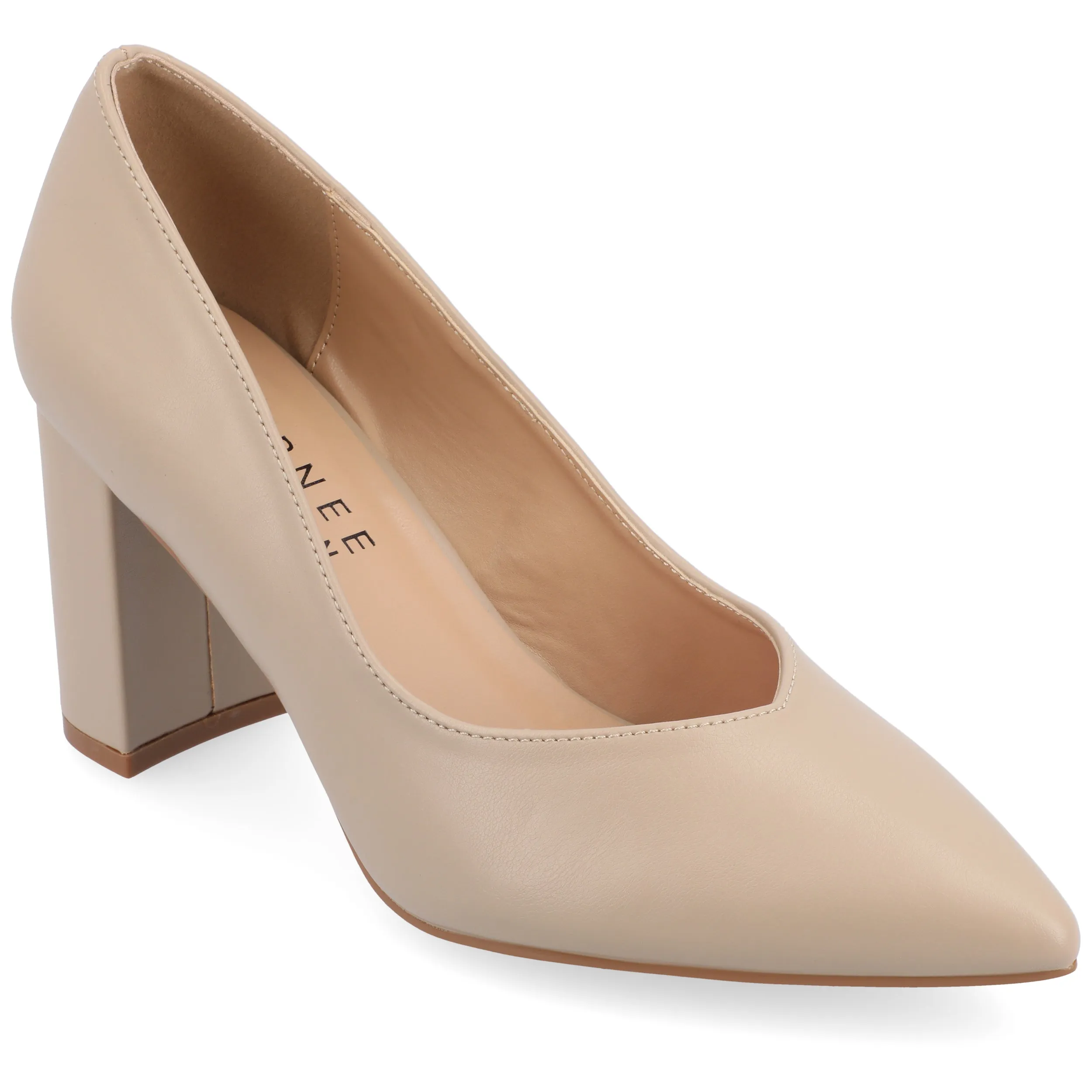 Journee Collection Women's SuperNatural Tru Comfort Foam SIMONNE Pumps Warm Shades