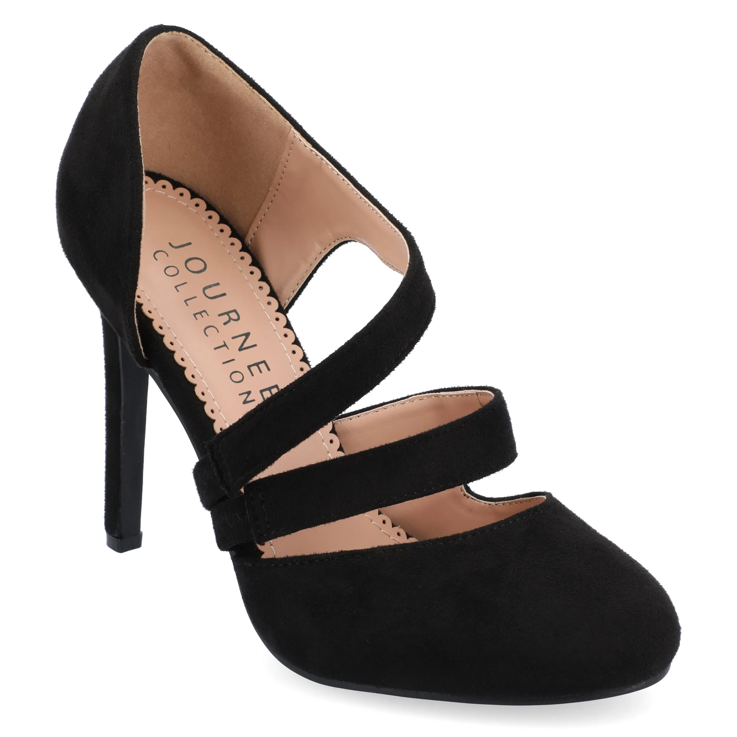 Journee Collection Womens Zeera Round Toe High Stiletto Pumps