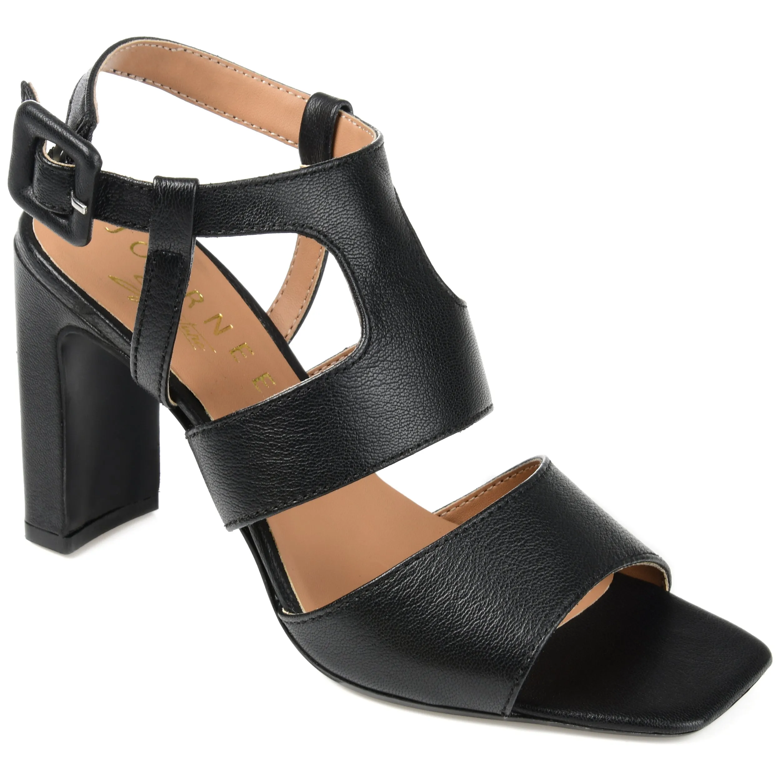 Journee Signature Women's Genuine Leather Beckie Pump