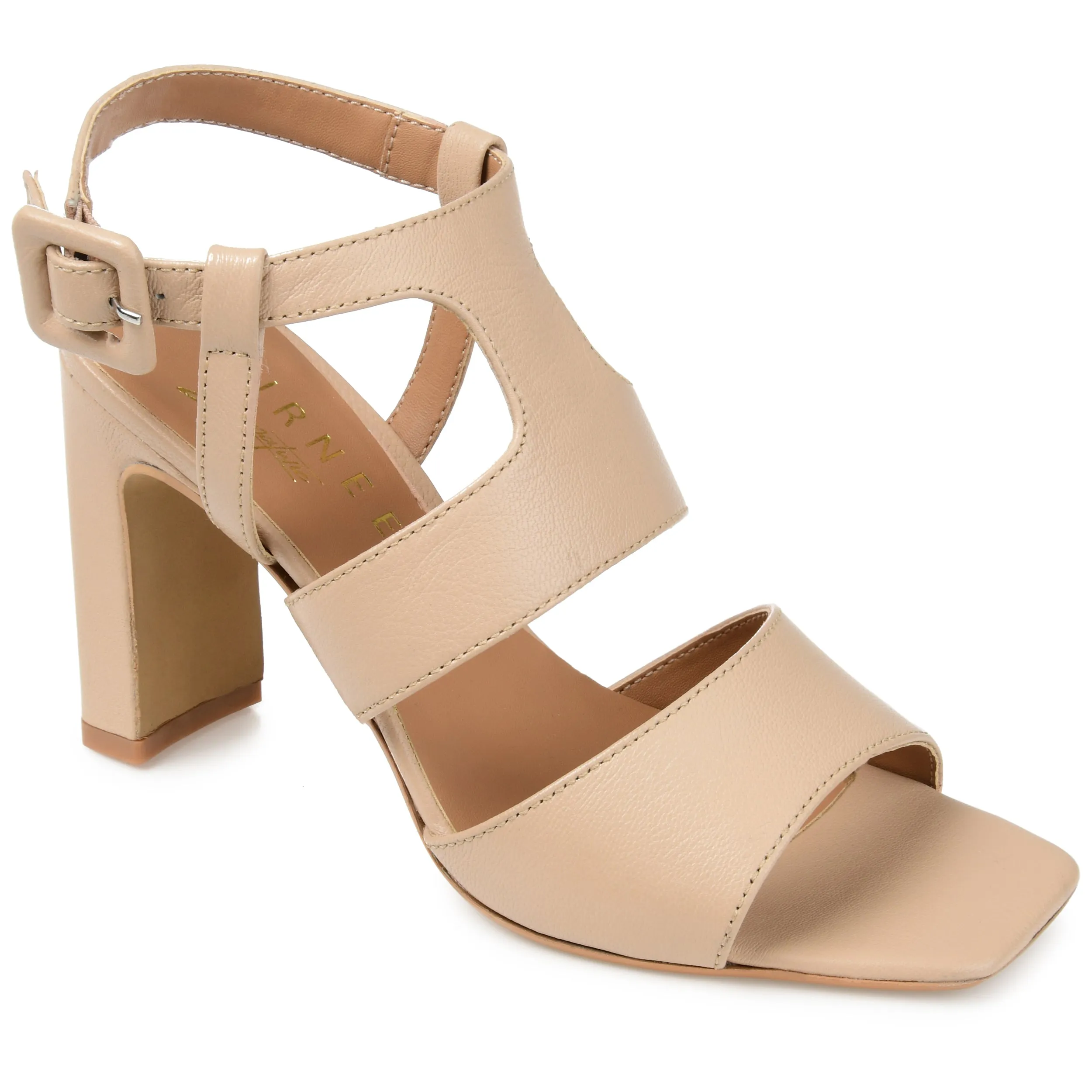 Journee Signature Women's Genuine Leather Beckie Pump