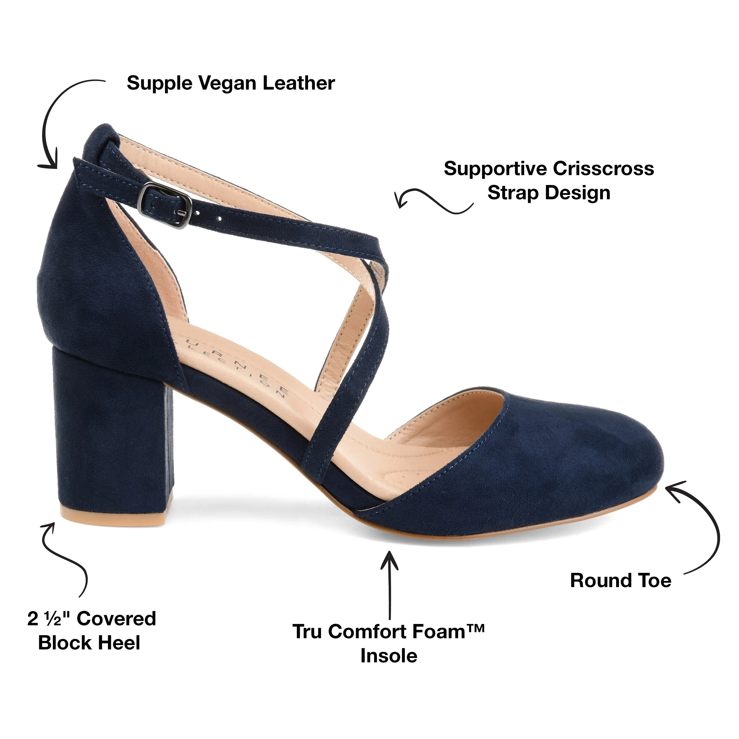 Journee Women's Tru Comfort Foam Wide Width Foster Pumps