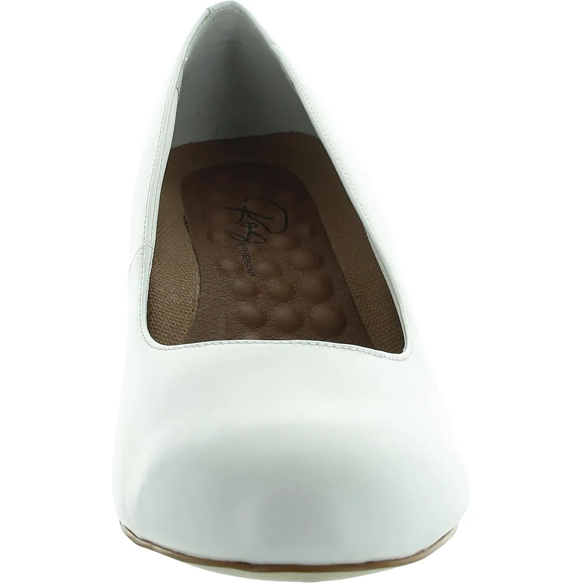 Joy II Womens Solid Leather Pumps