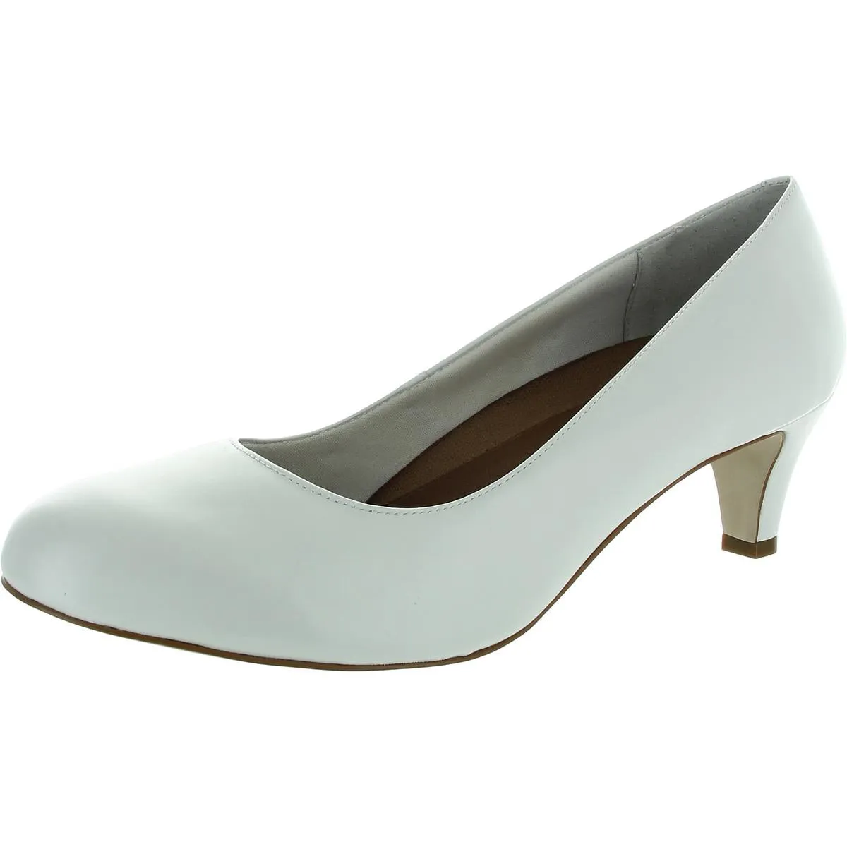 Joy II Womens Solid Leather Pumps