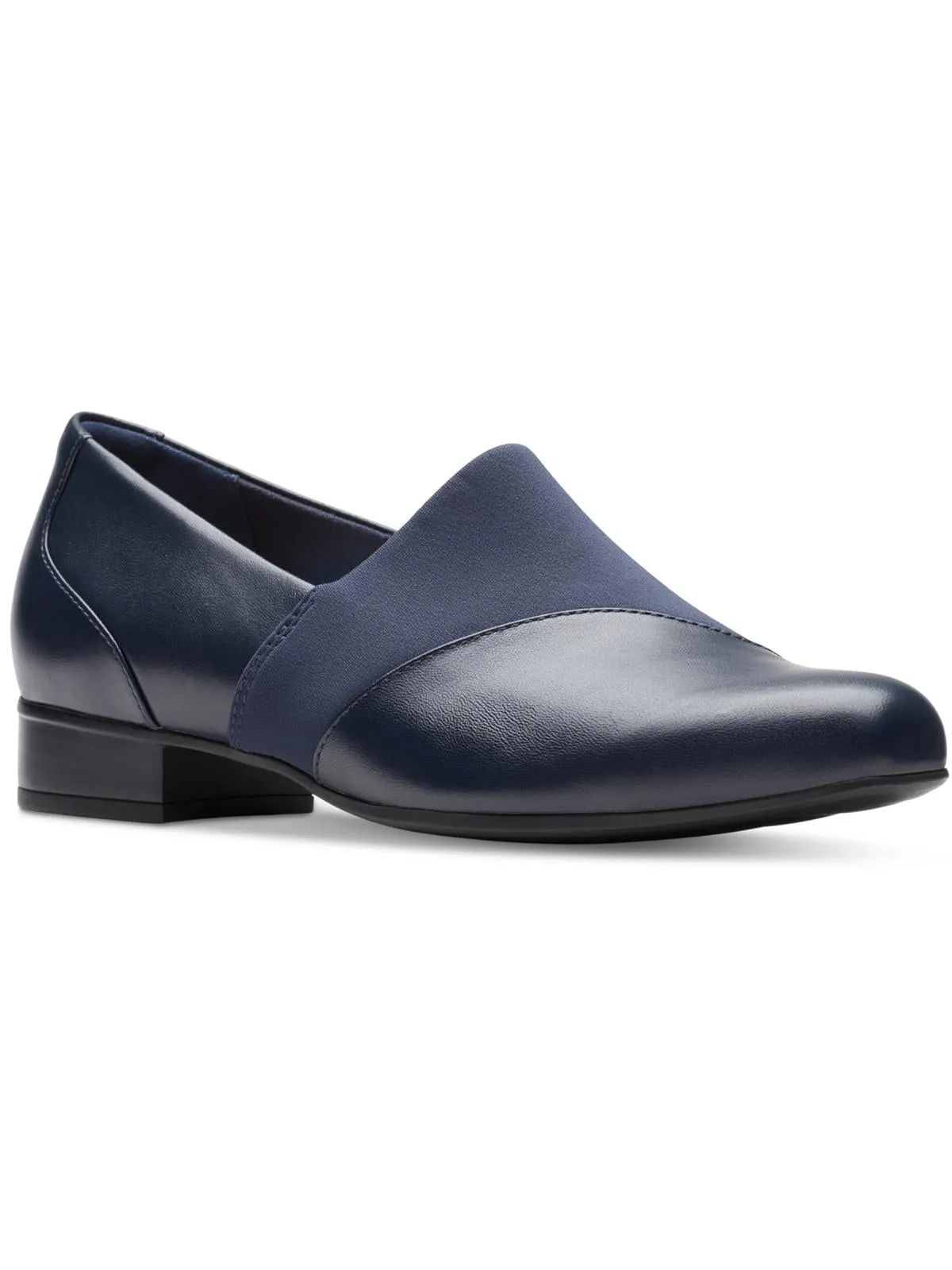 Juliet Gem Womens Leather Slip On Loafer Heels