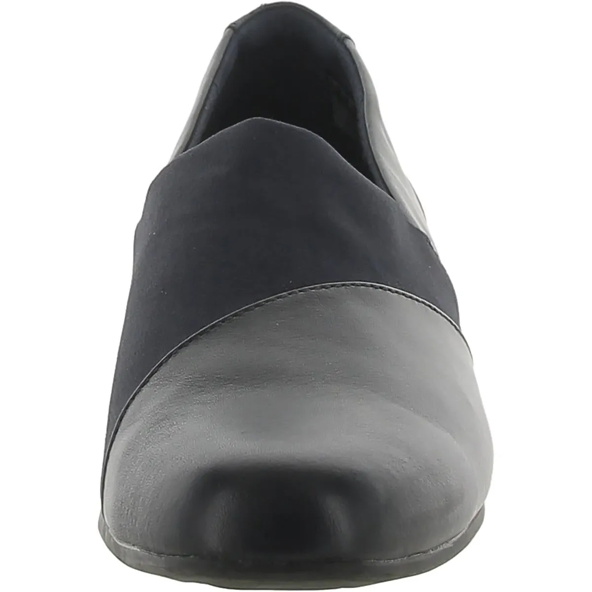Juliet Gem Womens Leather Slip On Loafer Heels