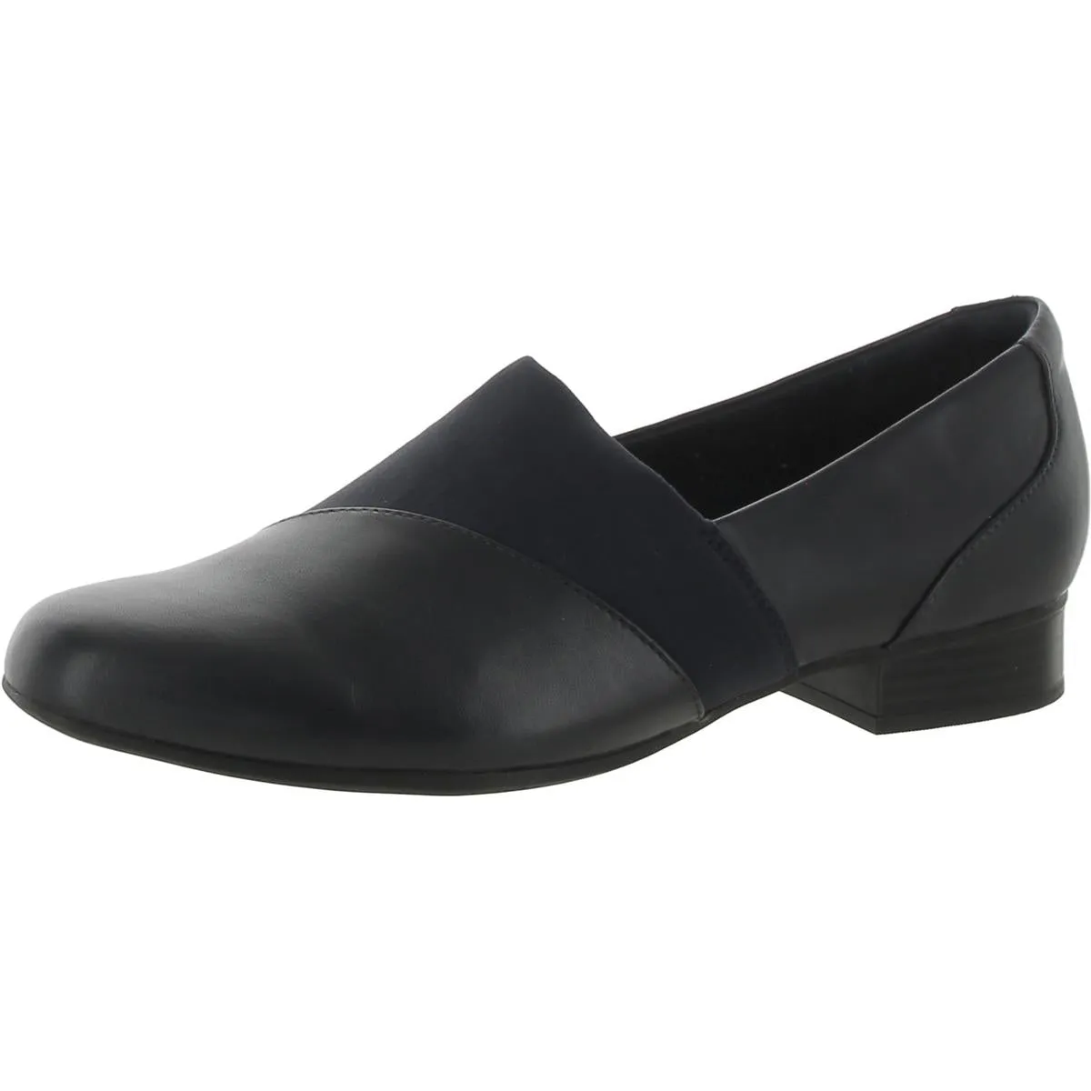 Juliet Gem Womens Leather Slip On Loafer Heels