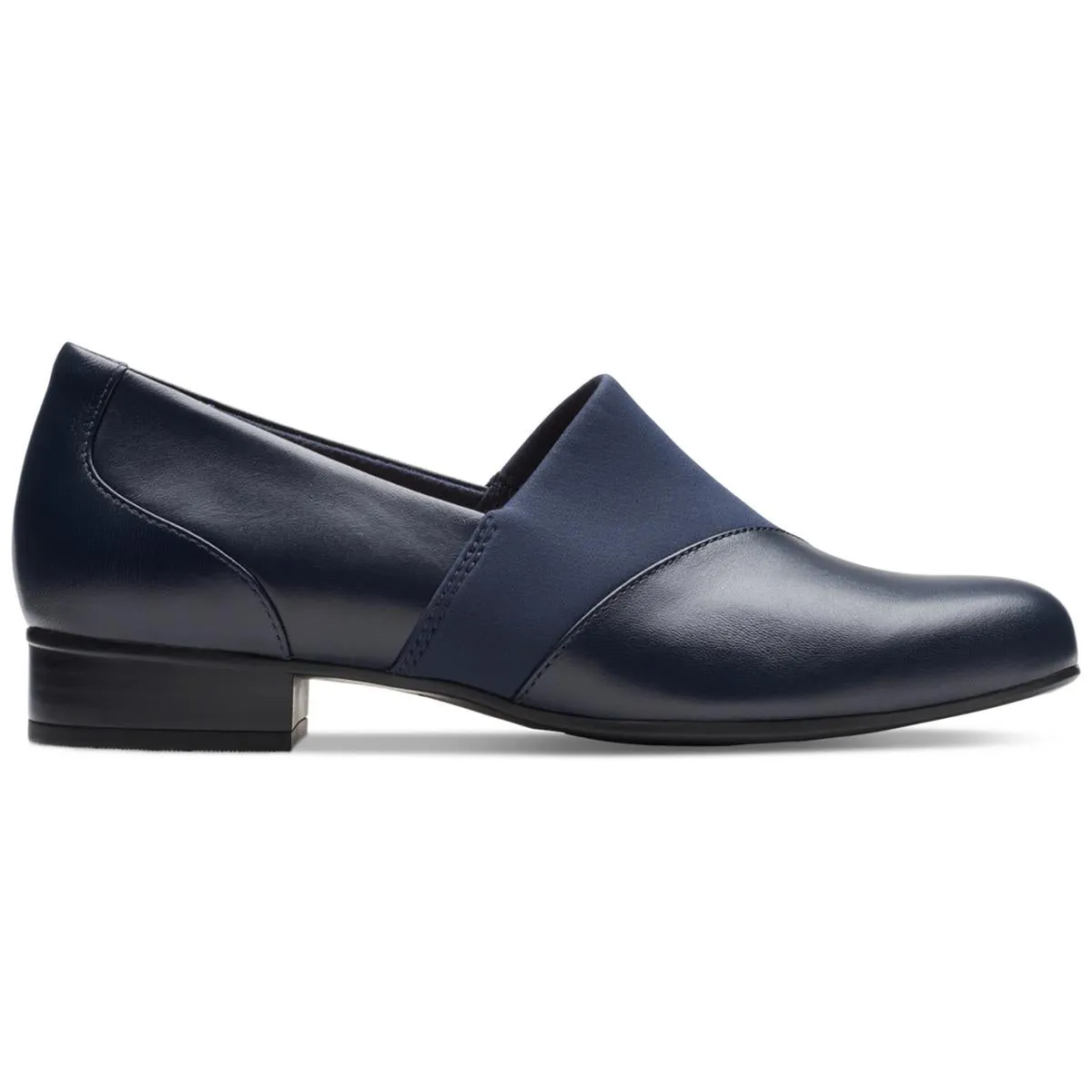 Juliet Gem Womens Leather Slip On Loafer Heels