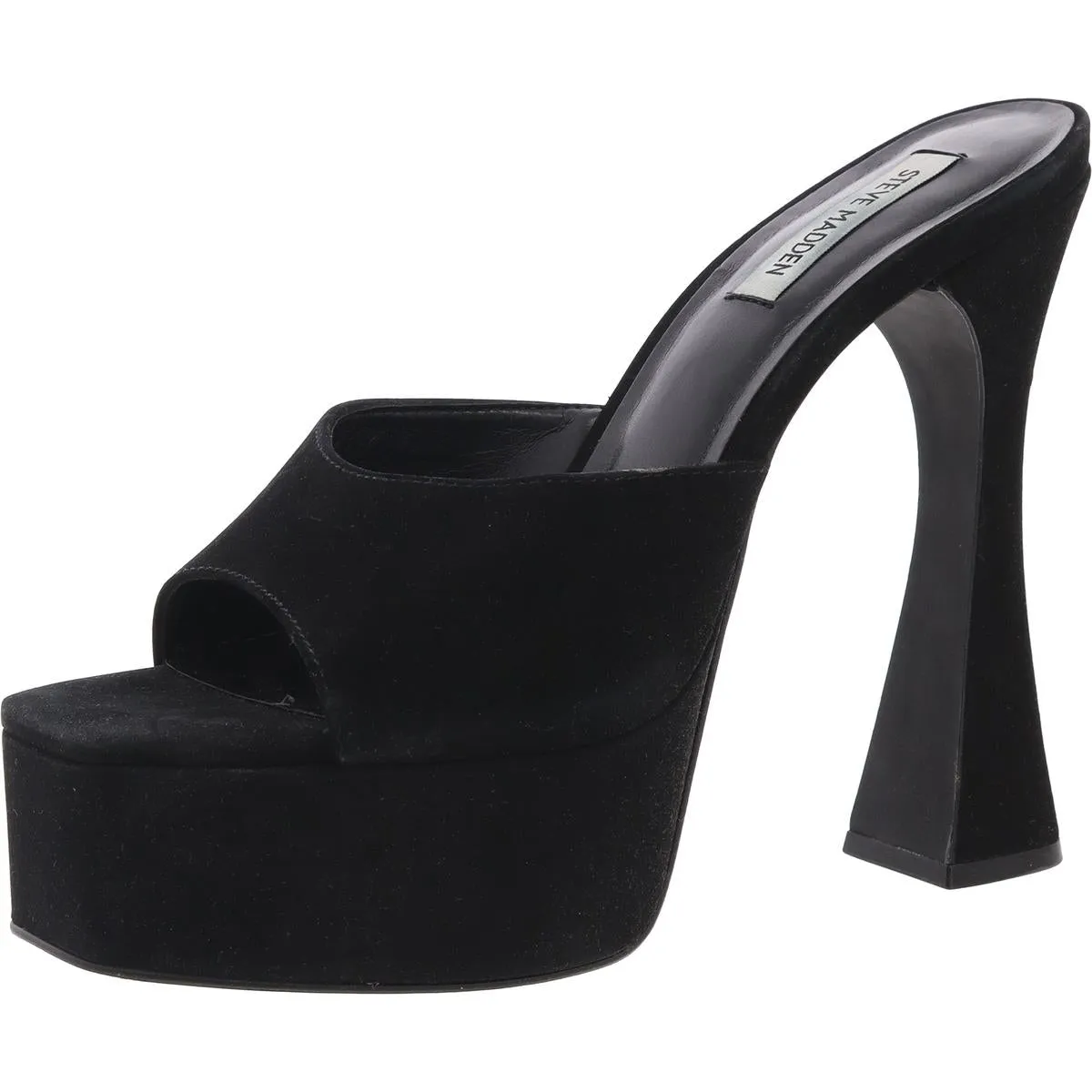Kacie Womens Metallic Pump Platform Heels