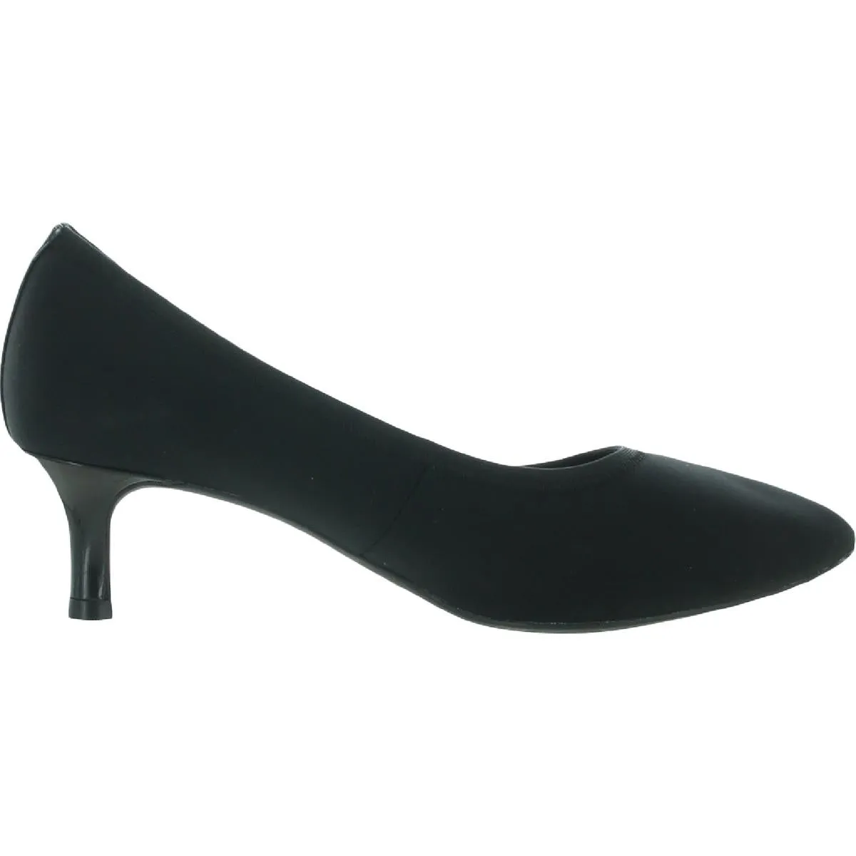 Kaiya Womens Slip On Pointed Toe Kitten Heels