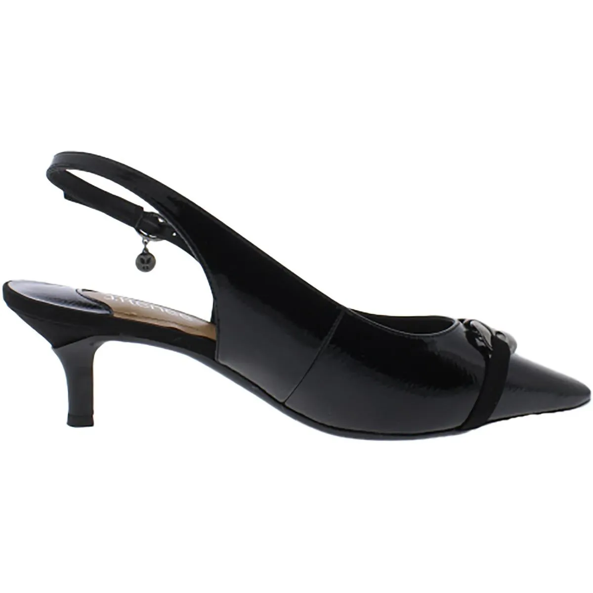 KALLAN Womens Comfort Insole Patent Kitten Heels