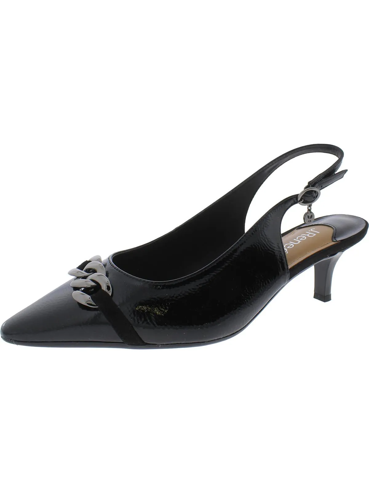 KALLAN Womens Comfort Insole Patent Kitten Heels