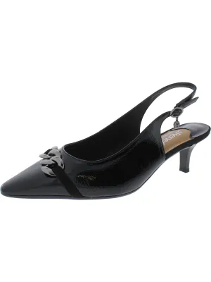 KALLAN Womens Comfort Insole Patent Kitten Heels