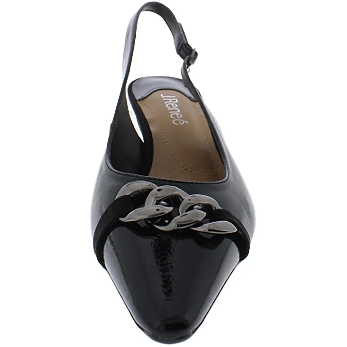 KALLAN Womens Comfort Insole Patent Kitten Heels