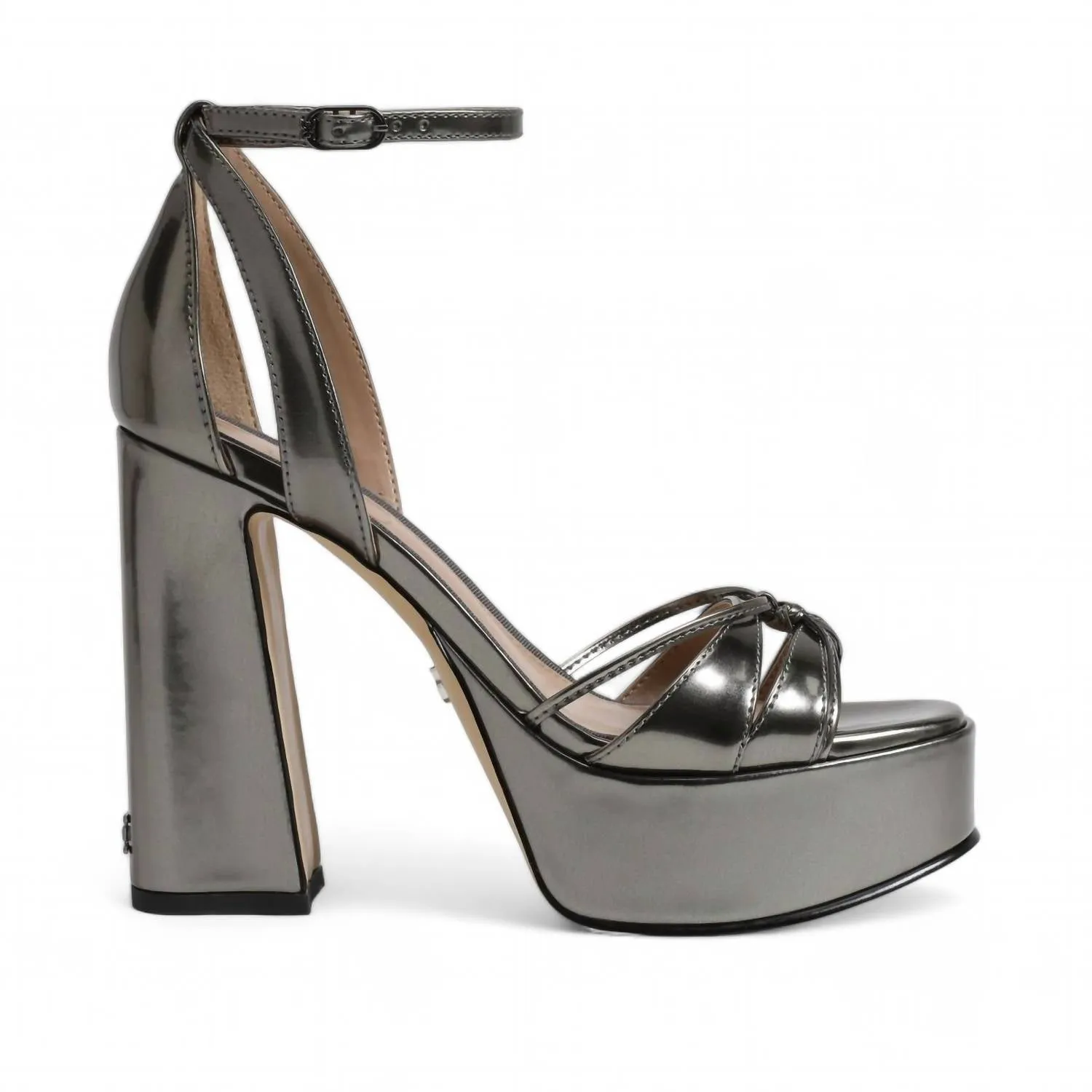 Kamille Platform Heel In Pewter Olive