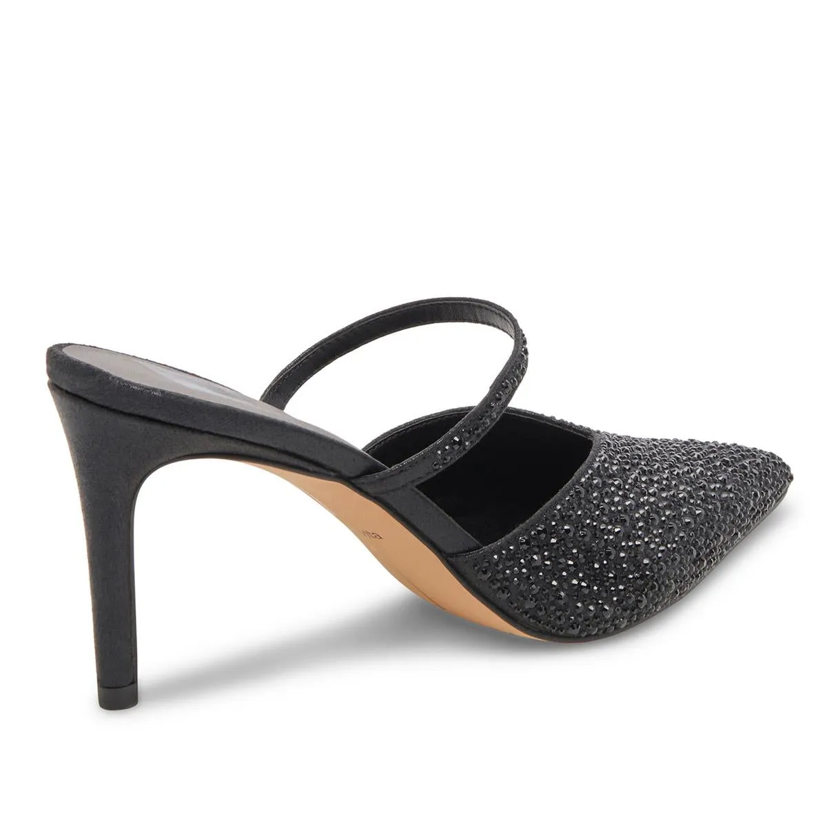 KANIKA CRYSTAL Womens Slip On Dressy Slingback Heels