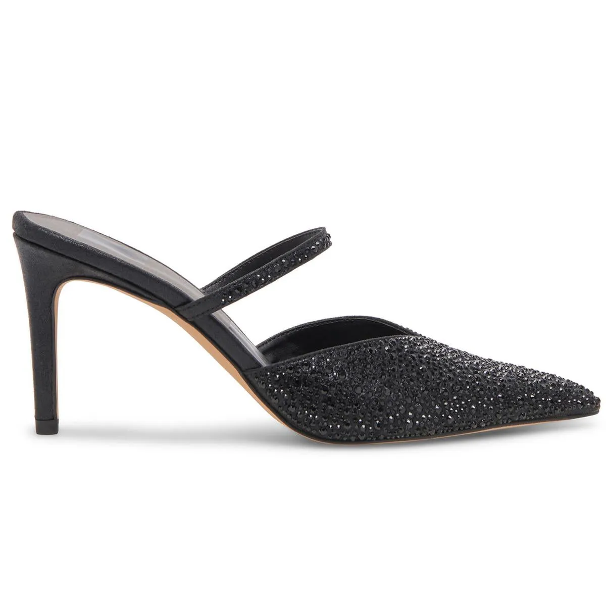 KANIKA CRYSTAL Womens Slip On Dressy Slingback Heels
