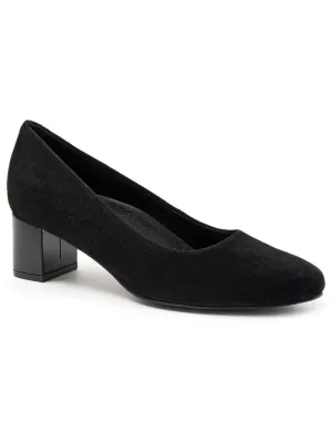 Kari Womens Block Heel Pointed Toe Pumps