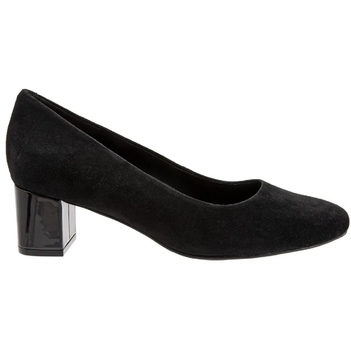 Kari Womens Block Heel Pointed Toe Pumps