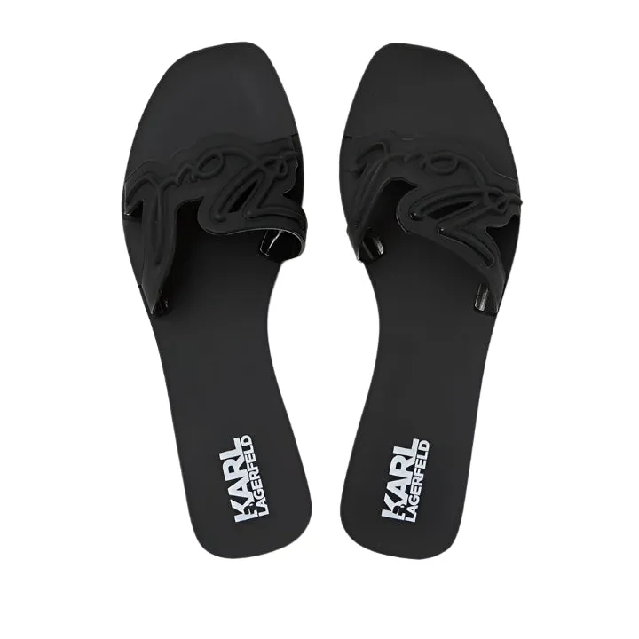 KARL LAGERFELD SIGNATURE JELLY SLIDE