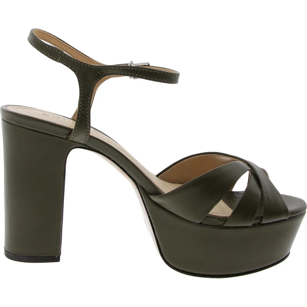 KEEFA Womens Open Toe Block Heel
