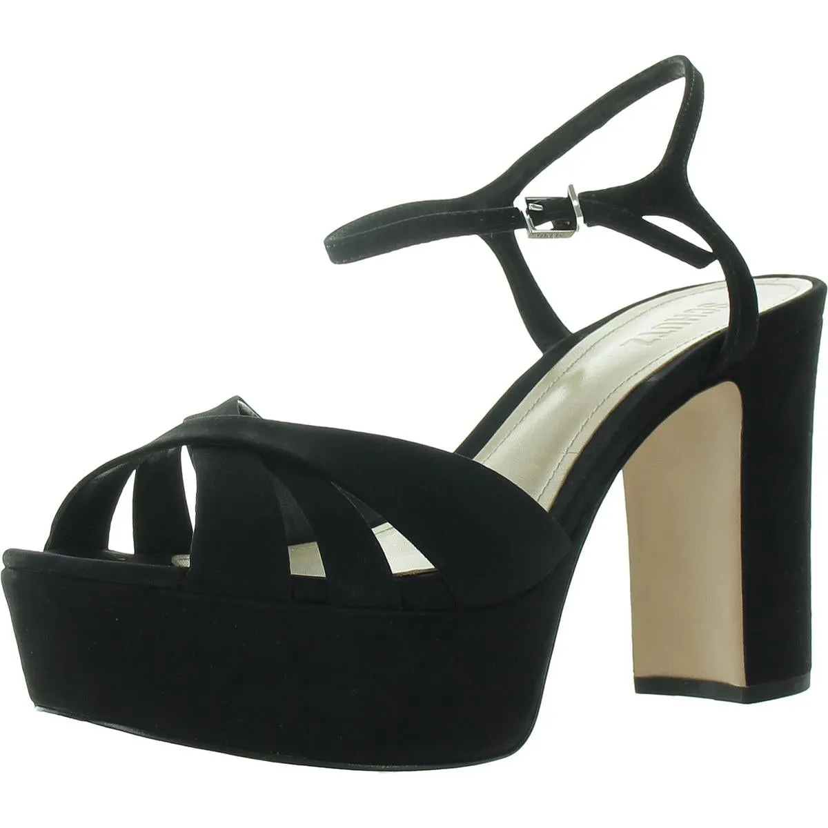 KEEFA Womens Open Toe Block Heel