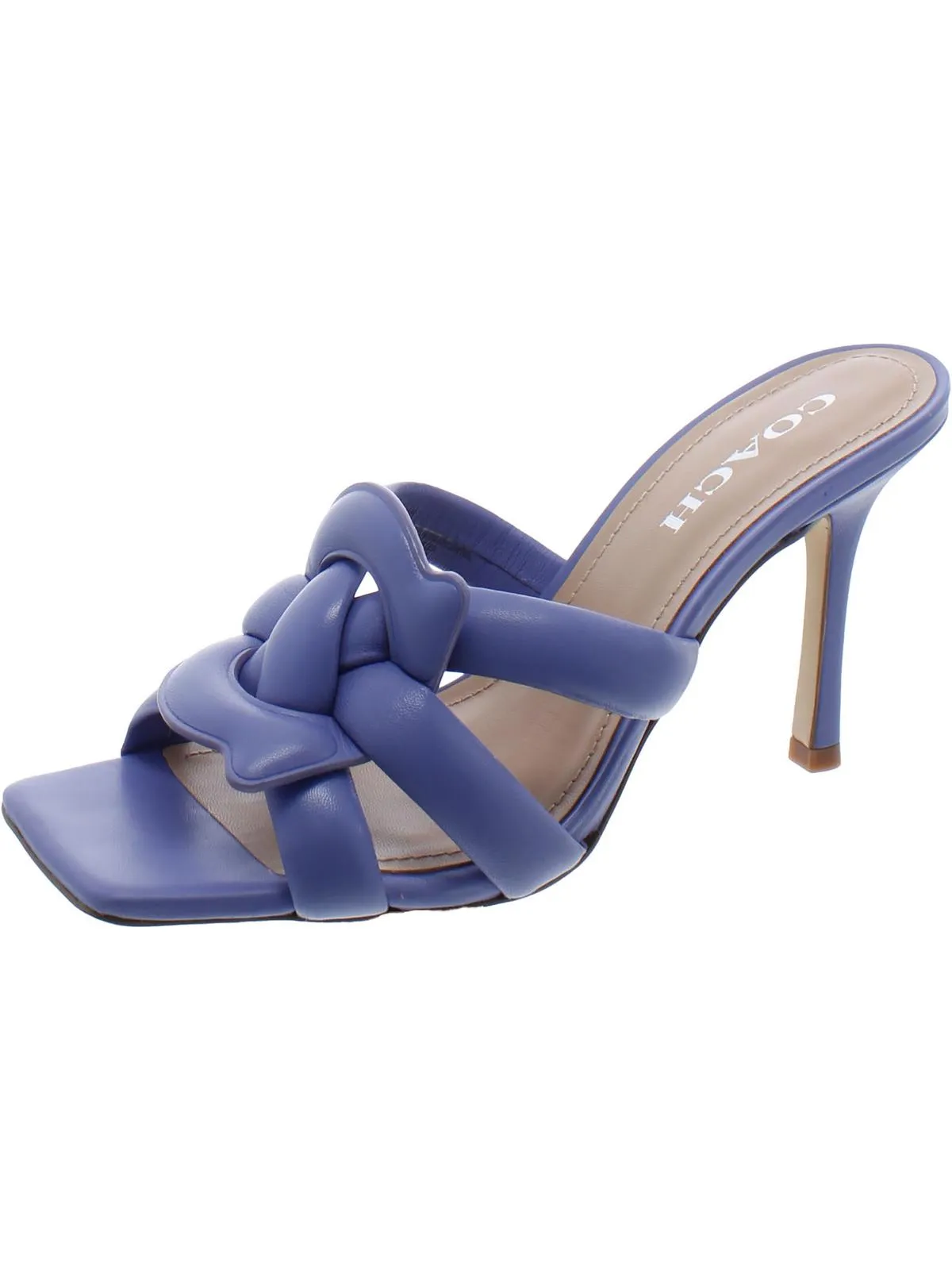 Kellie Womens Leather Stilettos Slide