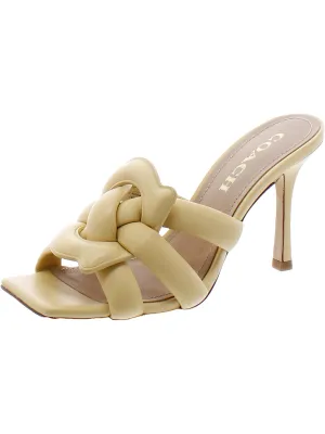 Kellie Womens Leather Stilettos Slide