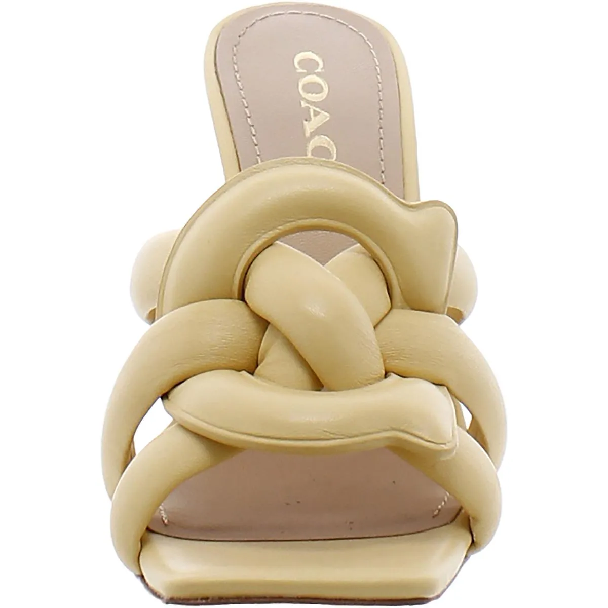 Kellie Womens Leather Stilettos Slide