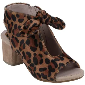 Kimora Womens Animal Print Synthetic Block Heels