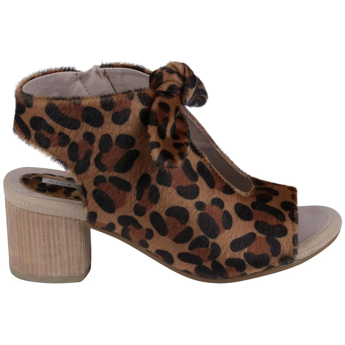 Kimora Womens Animal Print Synthetic Block Heels
